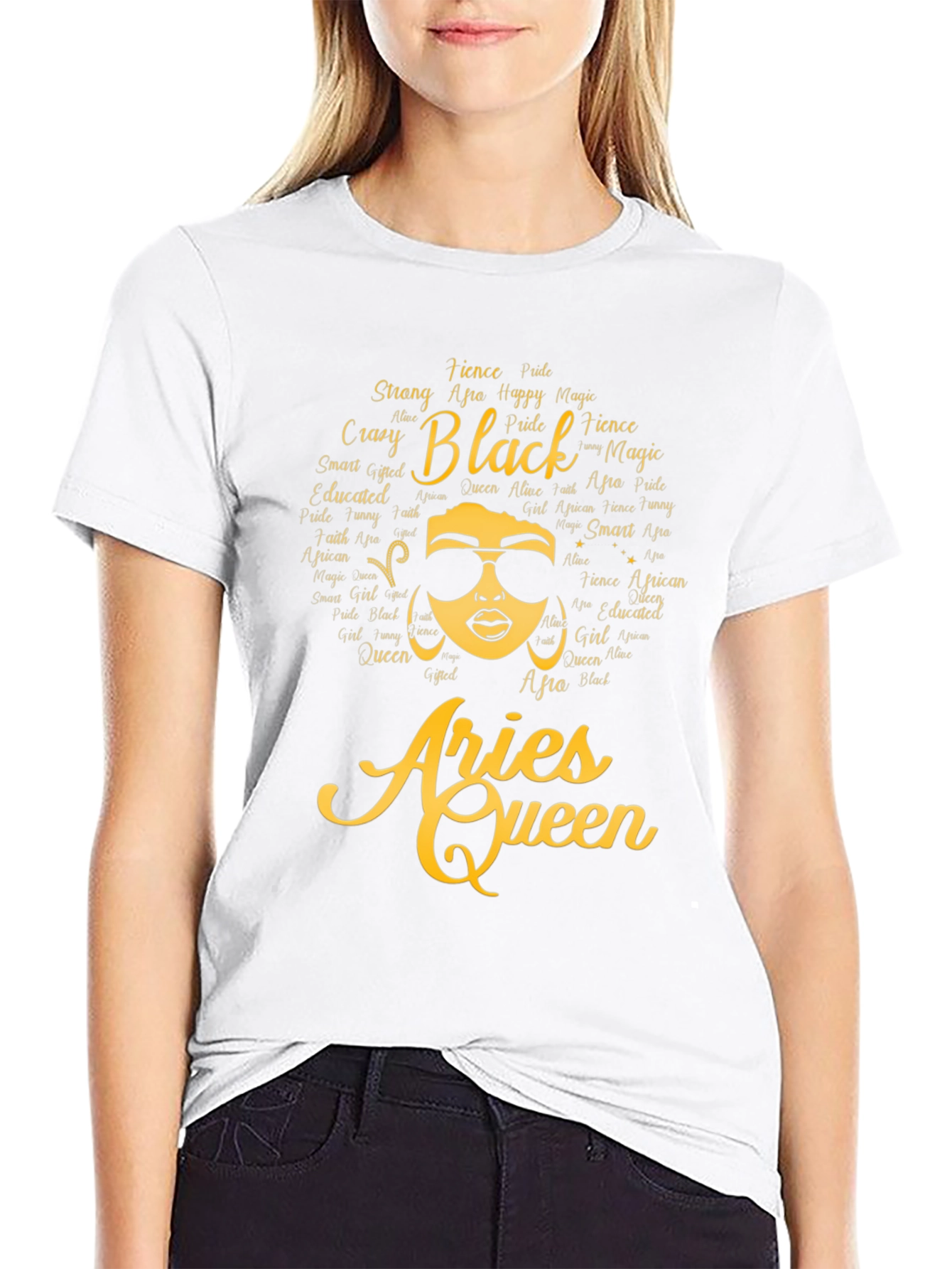 Aries Queen Black Pride T-Shirt