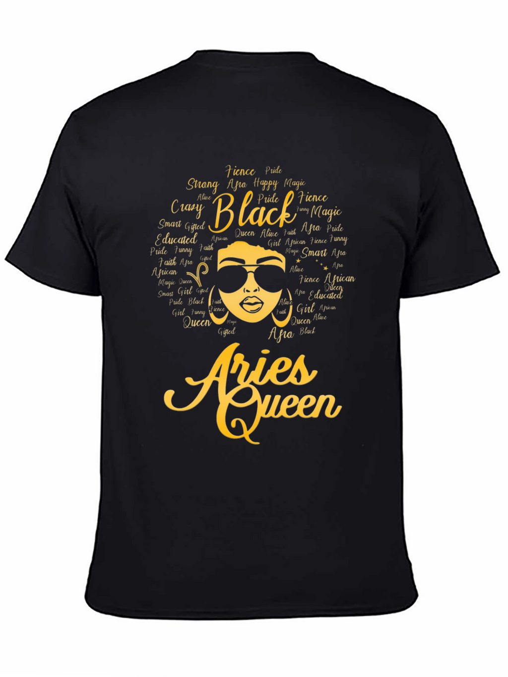 Aries Queen Black Pride T-Shirt
