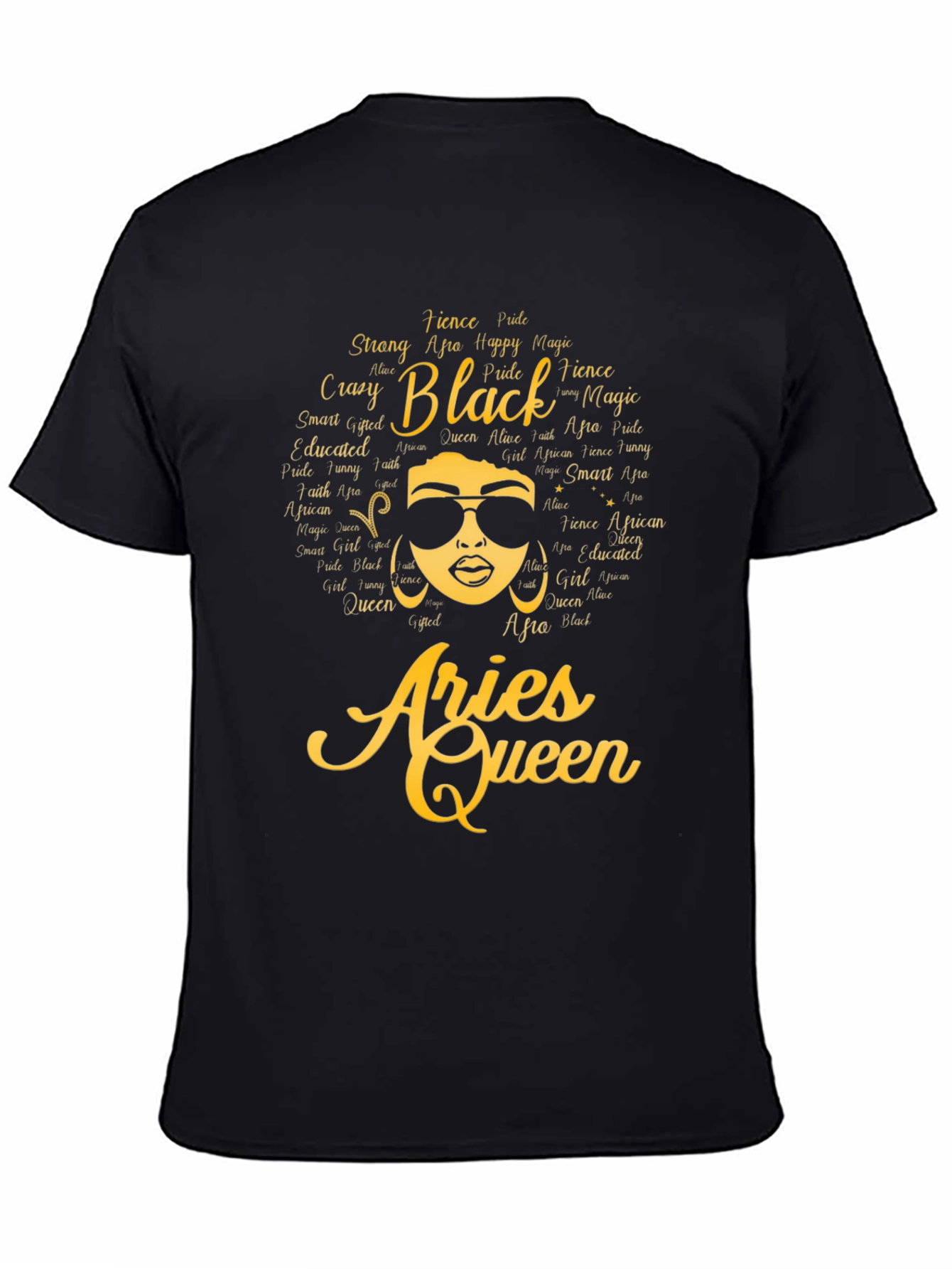 Aries Queen Black Pride T-Shirt