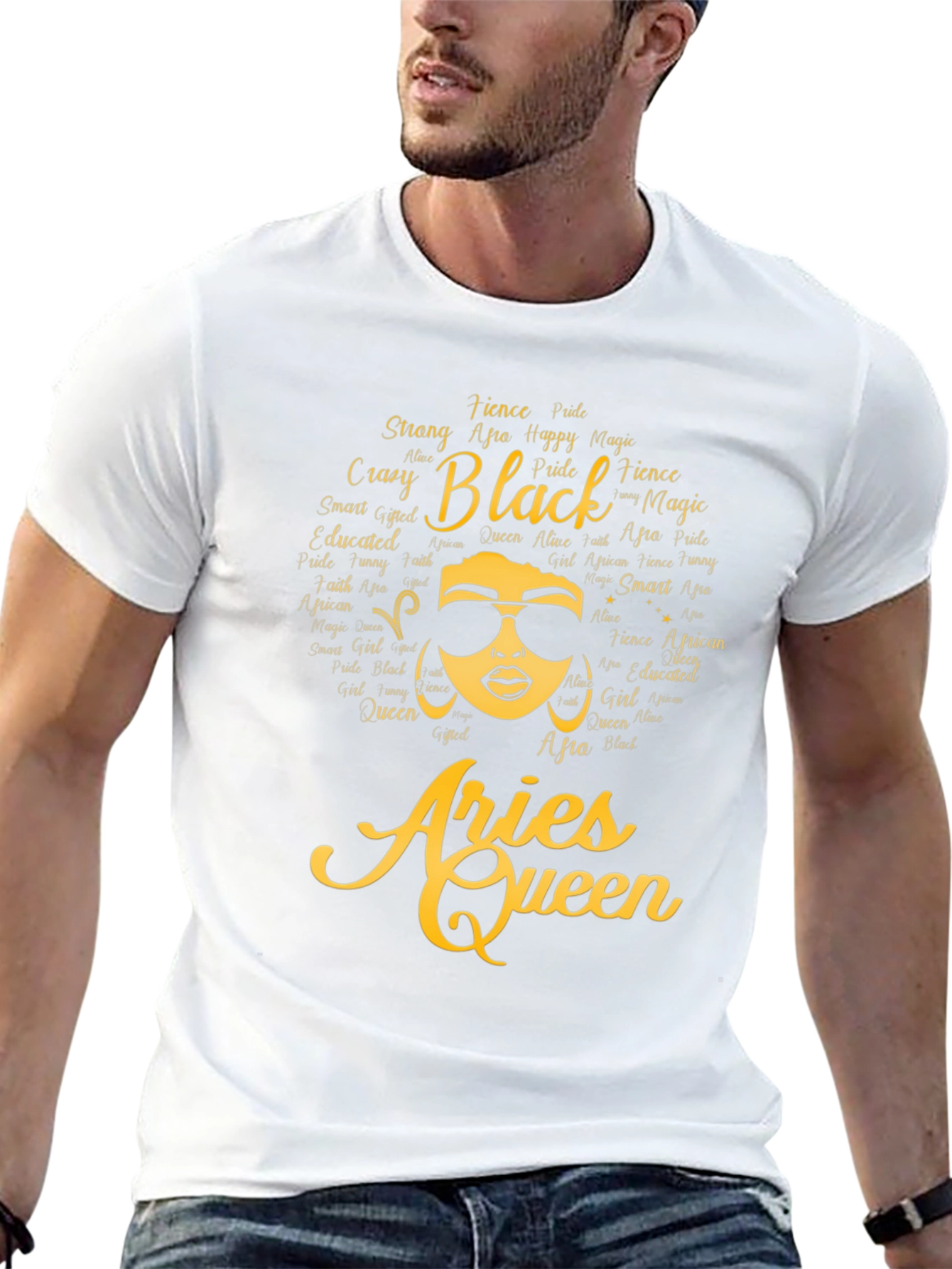 Aries Queen Black Pride T-Shirt