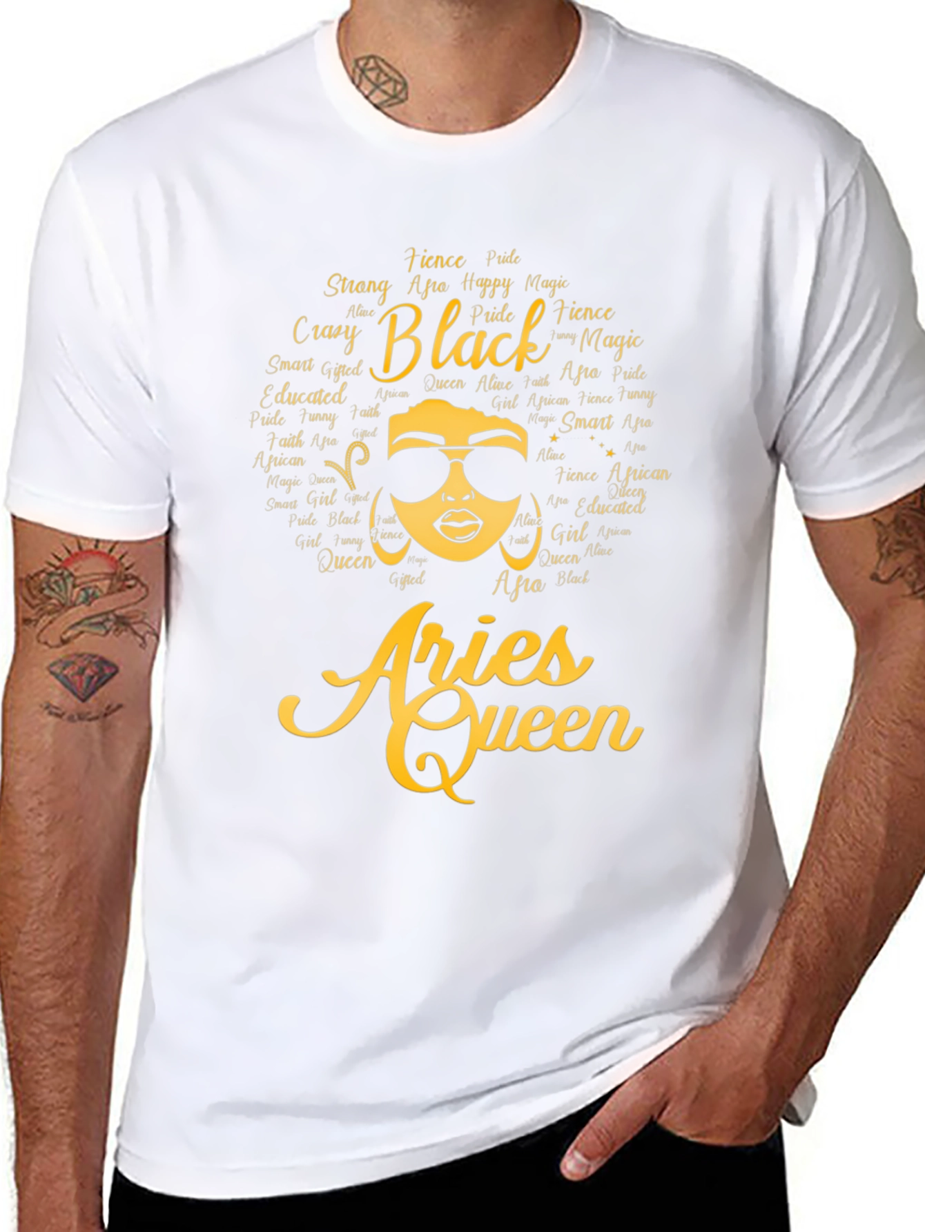 Aries Queen Black Pride T-Shirt