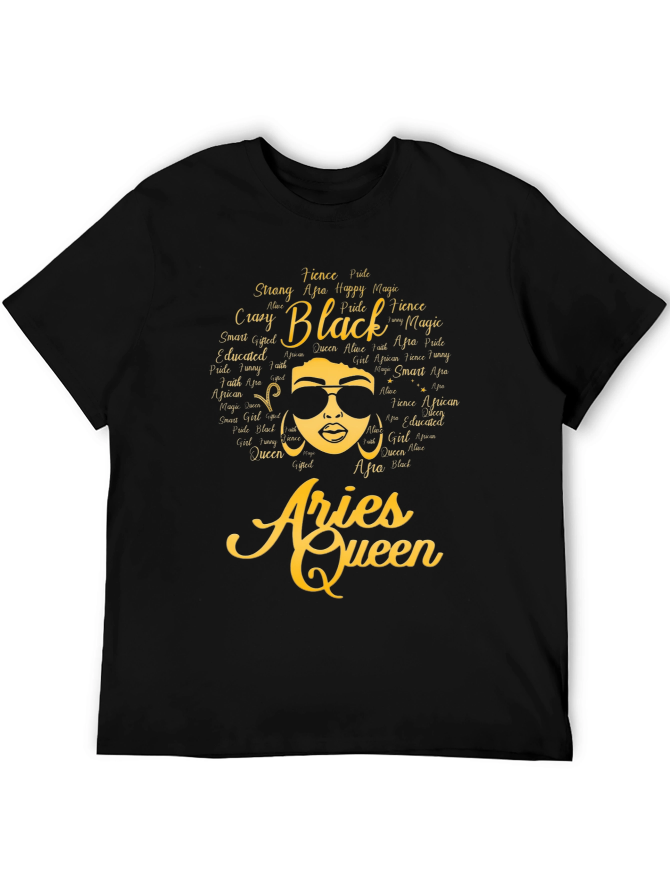 Aries Queen Black Pride T-Shirt
