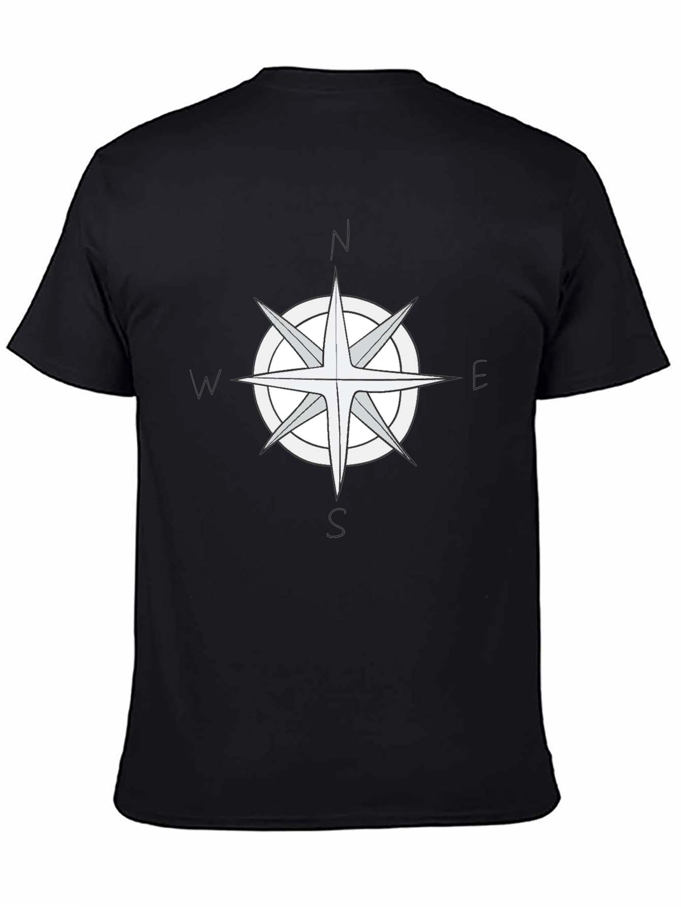 Compass Rose Graphic Tee - Black T-Shirt