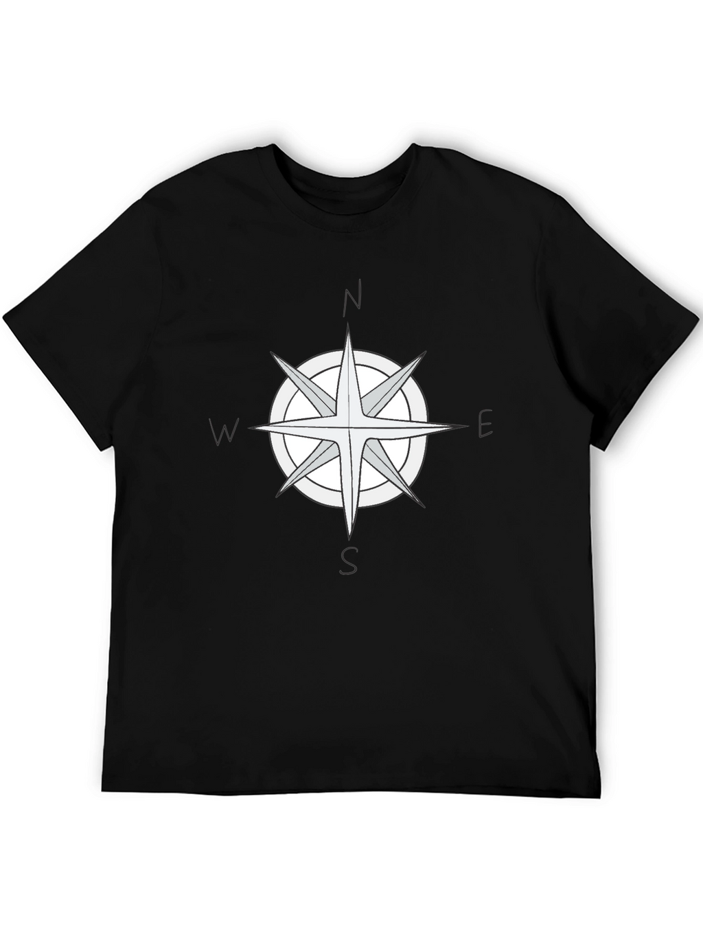 Compass Rose Graphic Tee - Black T-Shirt