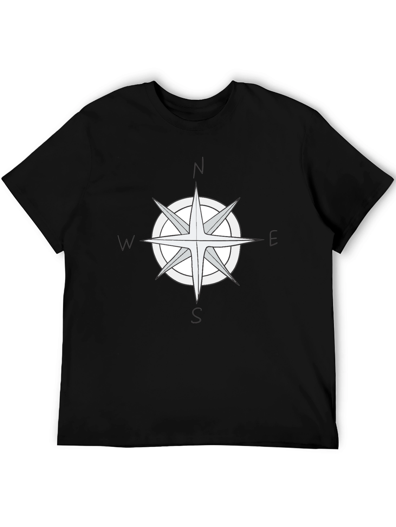 Compass Rose Graphic Tee - Black T-Shirt
