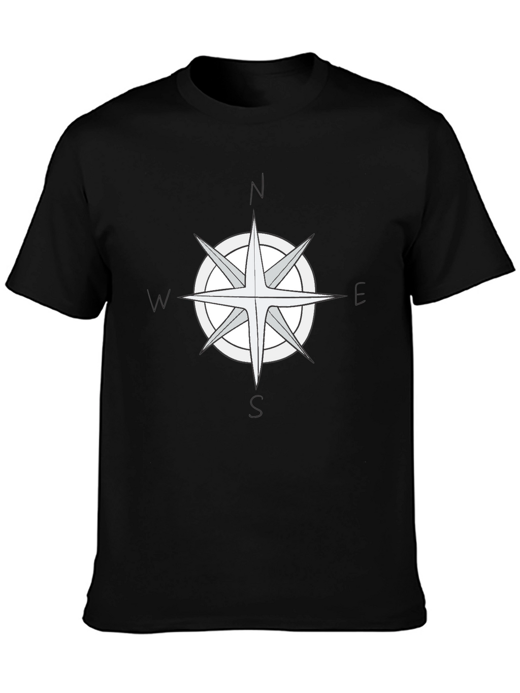 Compass Rose Graphic Tee - Black T-Shirt