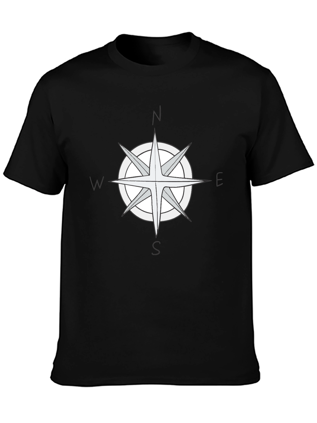 Compass Rose Graphic Tee - Black T-Shirt