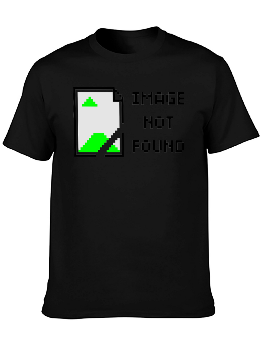 Image Not Found Graphic Tee - Black