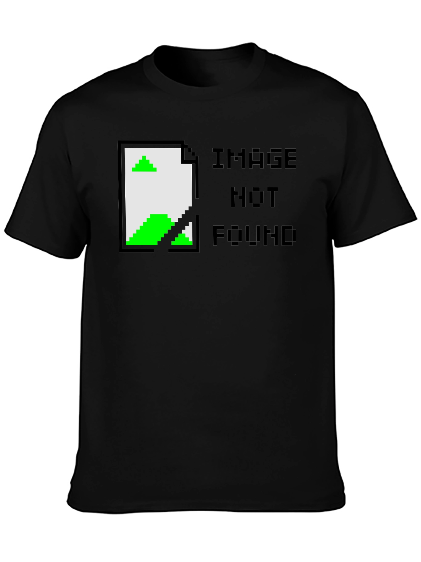 Image Not Found Graphic Tee - Black