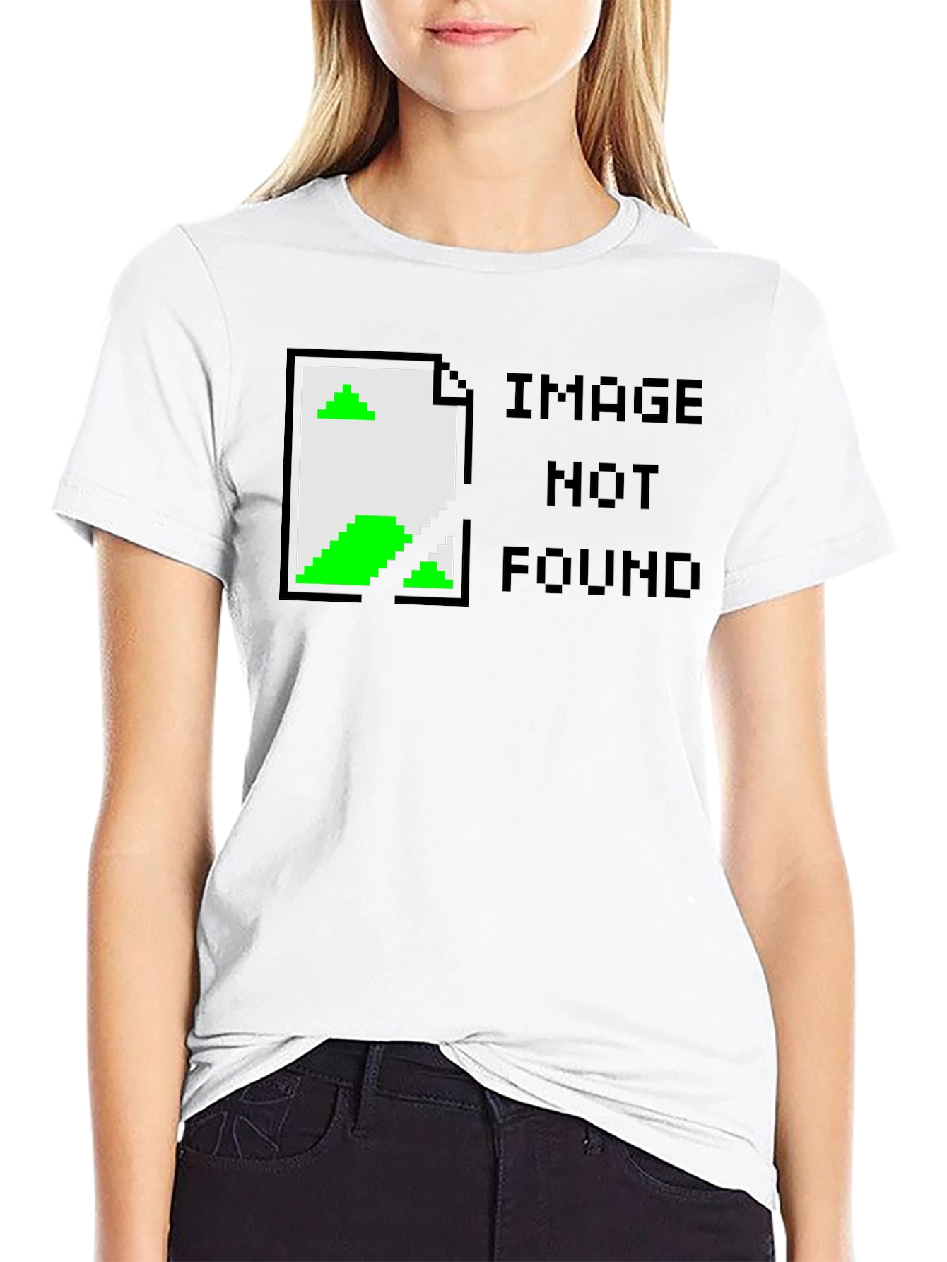 Image Not Found Graphic Tee - Black