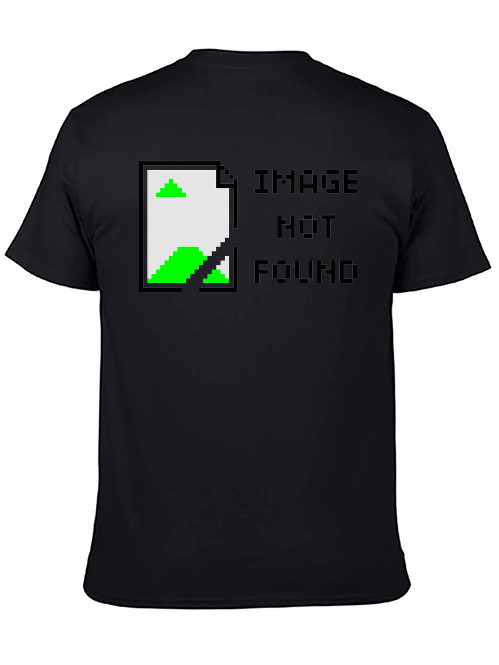 Image Not Found Graphic Tee - Black