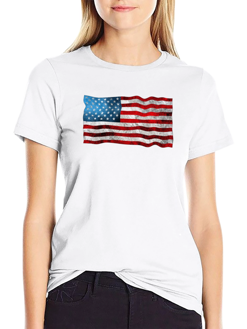 American Flag Graphic Tee - Patriotic Style