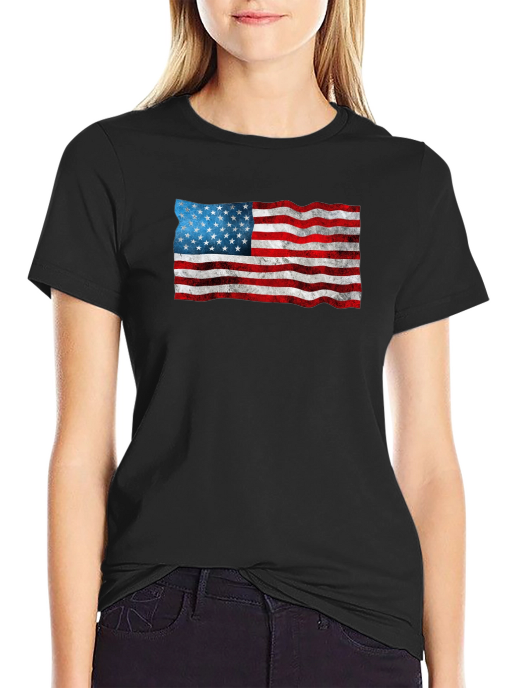 American Flag Graphic Tee - Patriotic Style