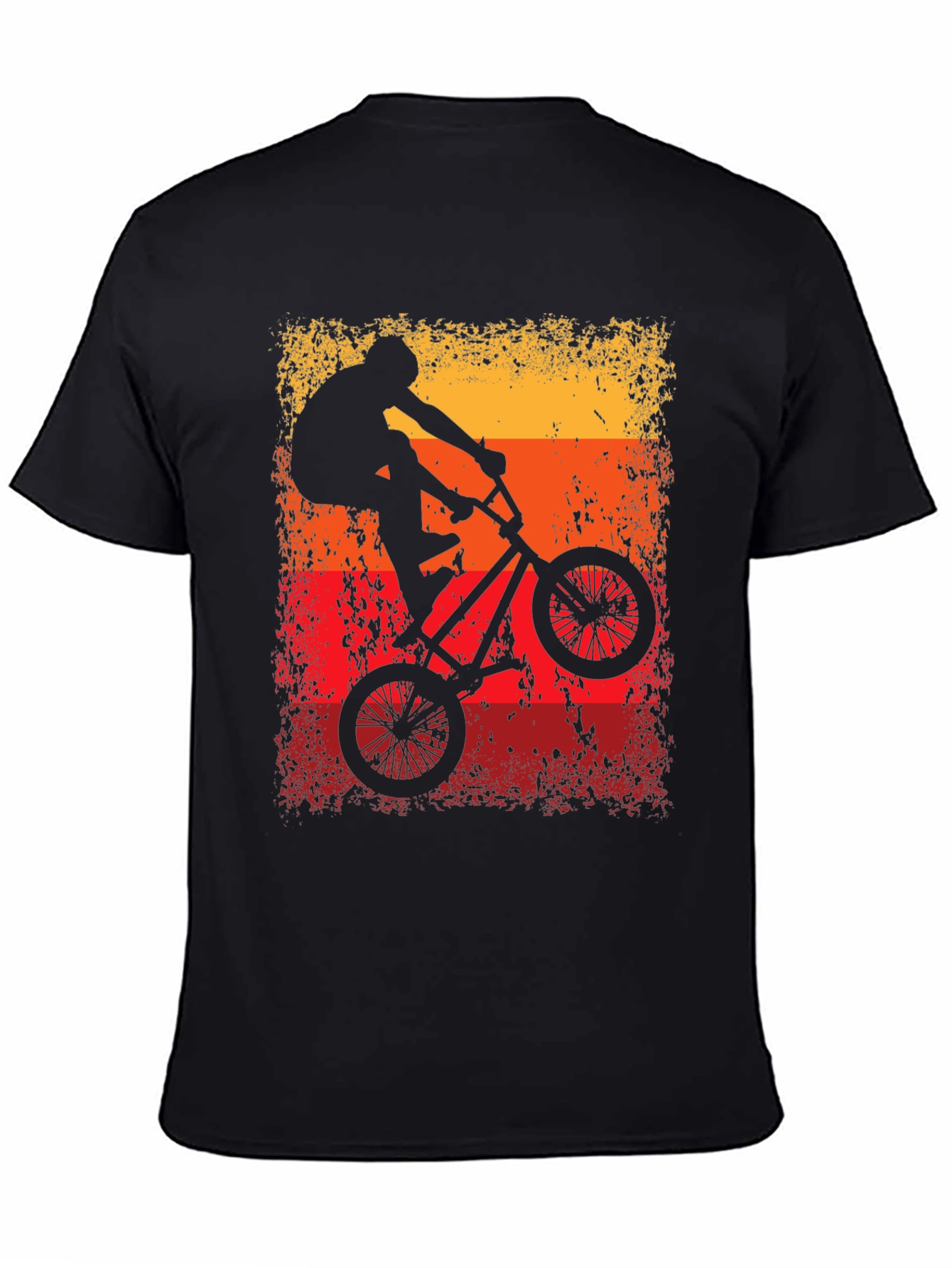 BMX Rider T-Shirt - Black Cotton Graphic Tee