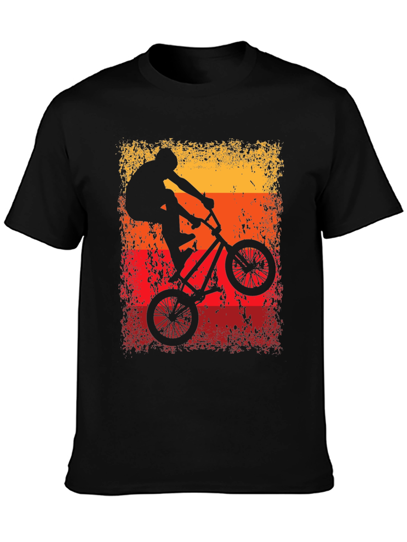 BMX Rider T-Shirt - Black Cotton Graphic Tee