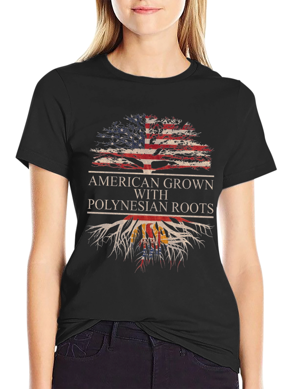 American Grown Polynesian Roots T-Shirt