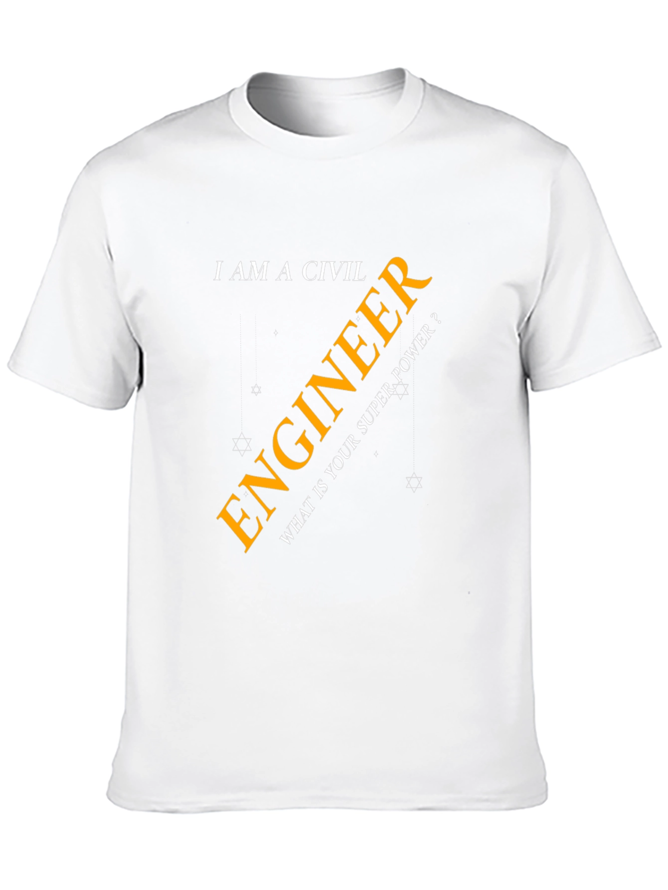 Civil Engineer Superpower T-Shirt - Black Cotton Tee