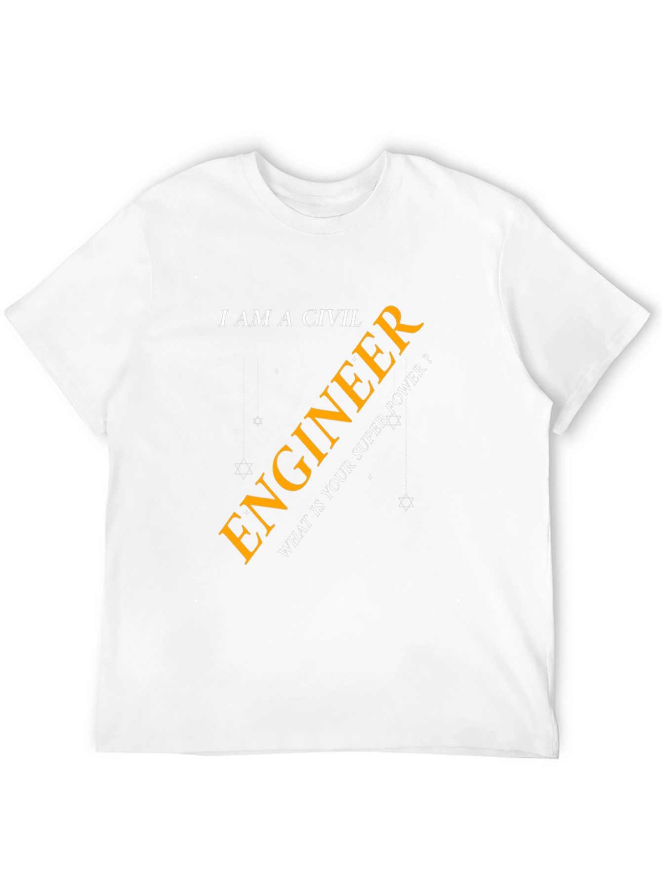 Civil Engineer Superpower T-Shirt - Black Cotton Tee