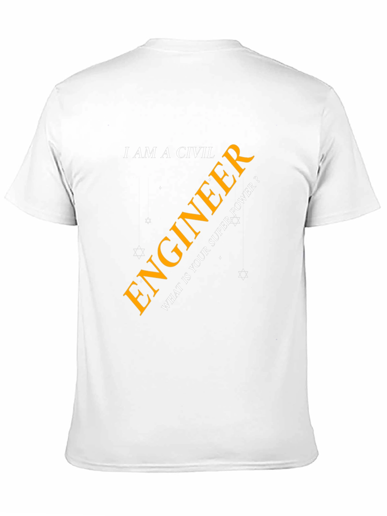 Civil Engineer Superpower T-Shirt - Black Cotton Tee