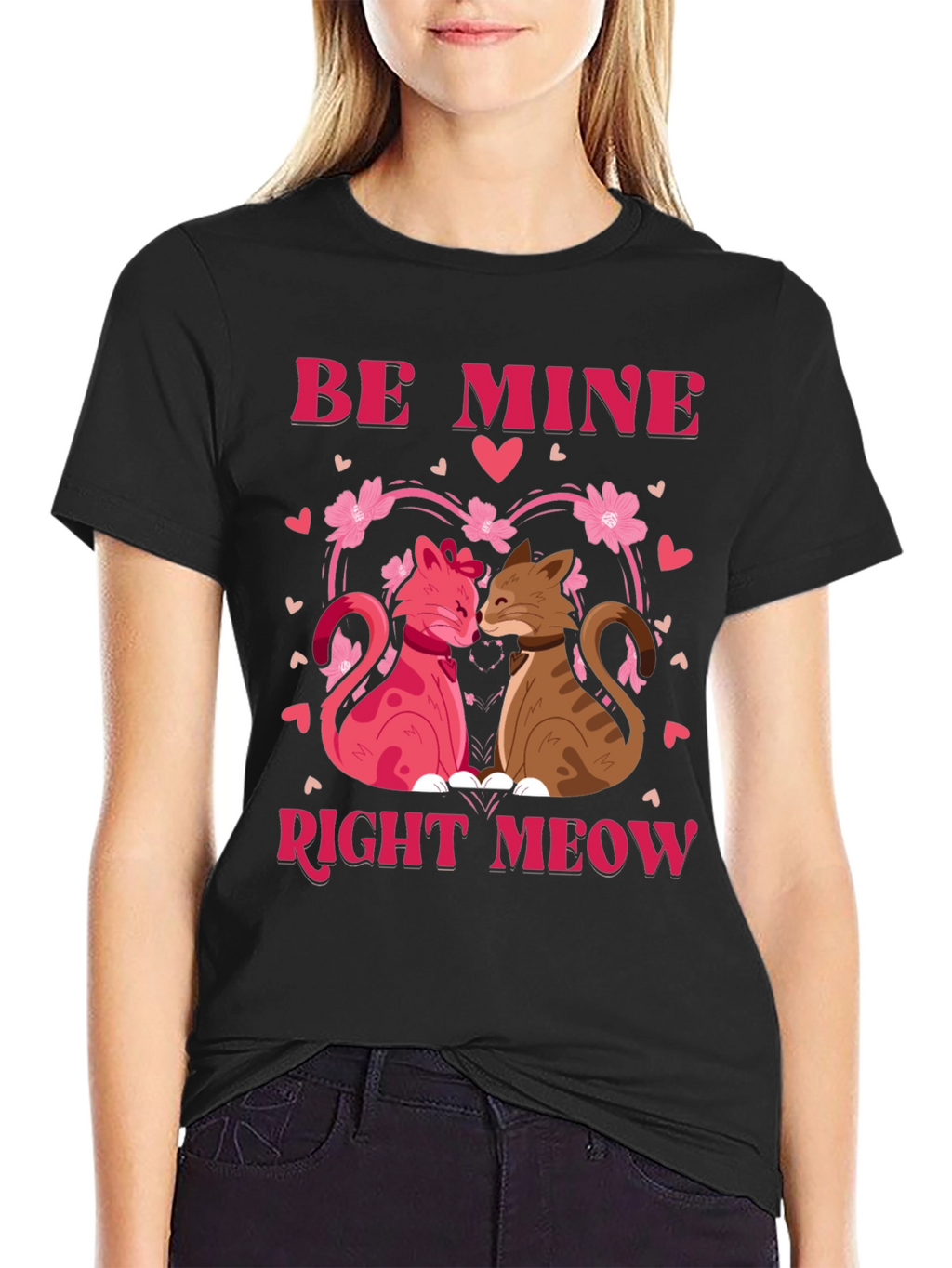 Be Mine Right Meow Valentines Day T-Shirt
