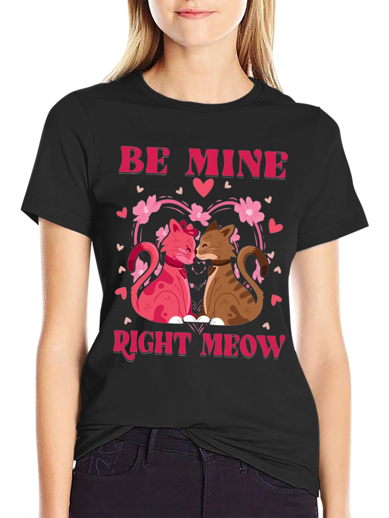 Be Mine Right Meow Valentines Day T-Shirt