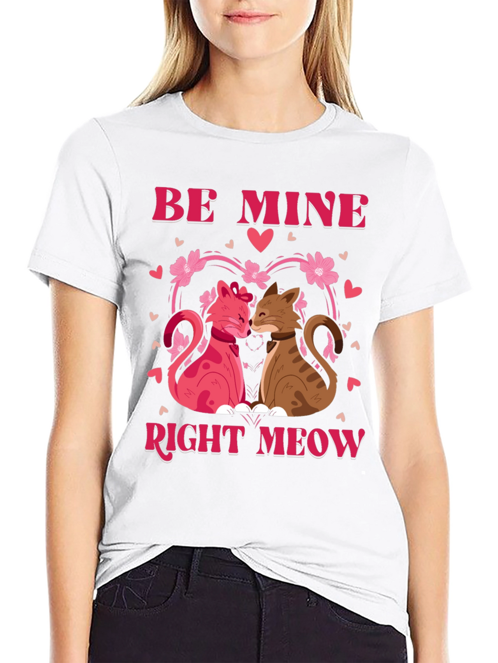 Be Mine Right Meow Valentines Day T-Shirt