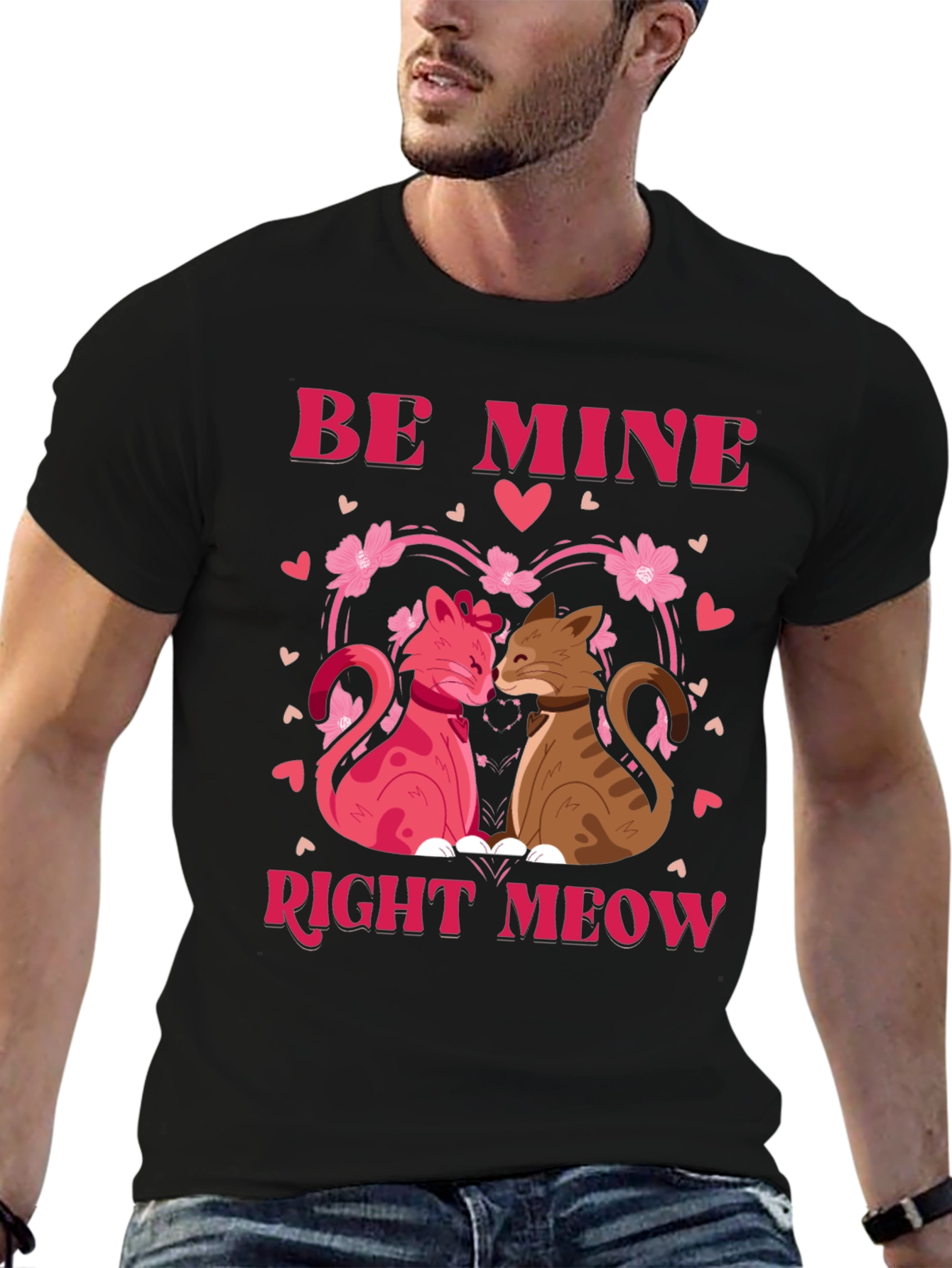 Be Mine Right Meow Valentines Day T-Shirt