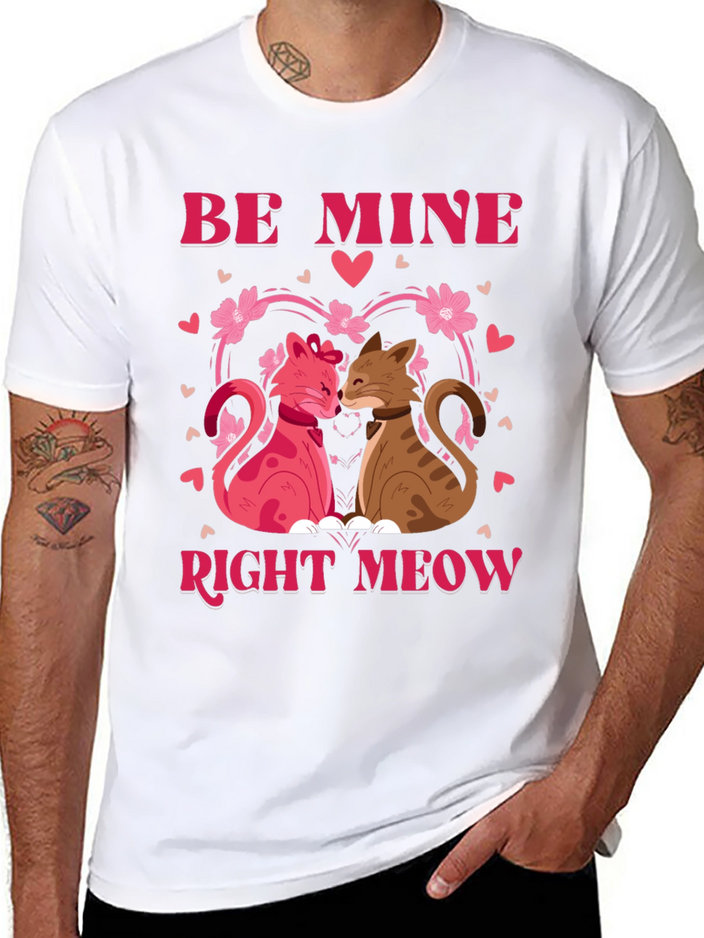 Be Mine Right Meow Valentines Day T-Shirt