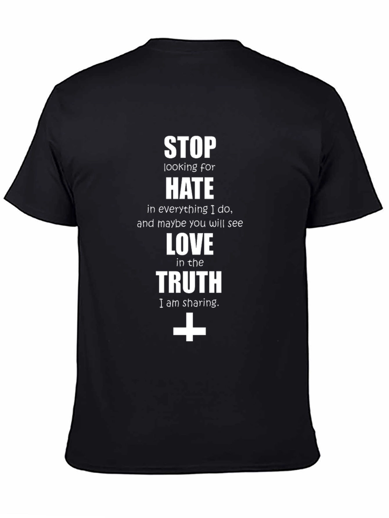 Stop the Hate Graphic Tee - Truth & Love Design
