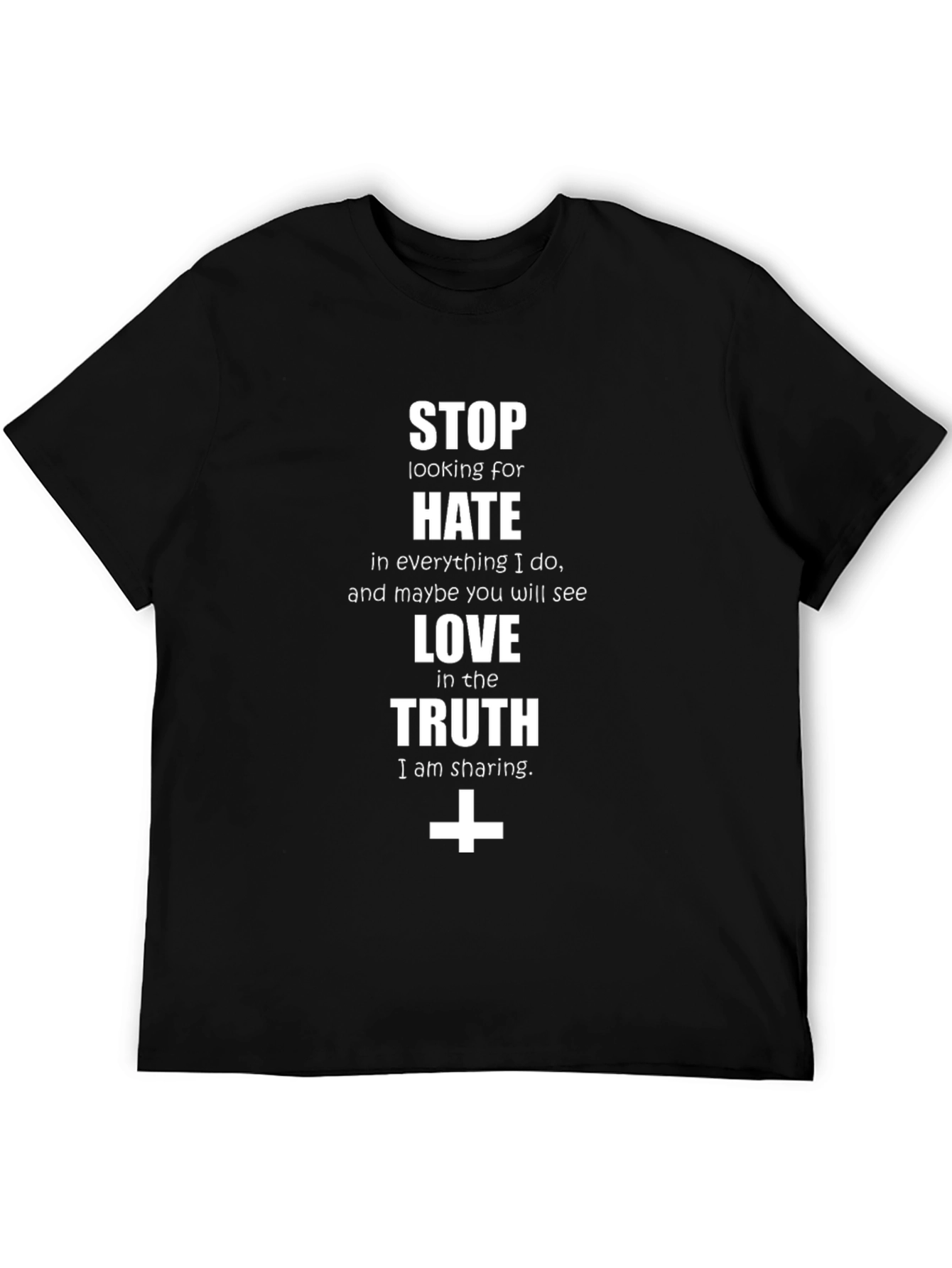 Stop the Hate Graphic Tee - Truth & Love Design