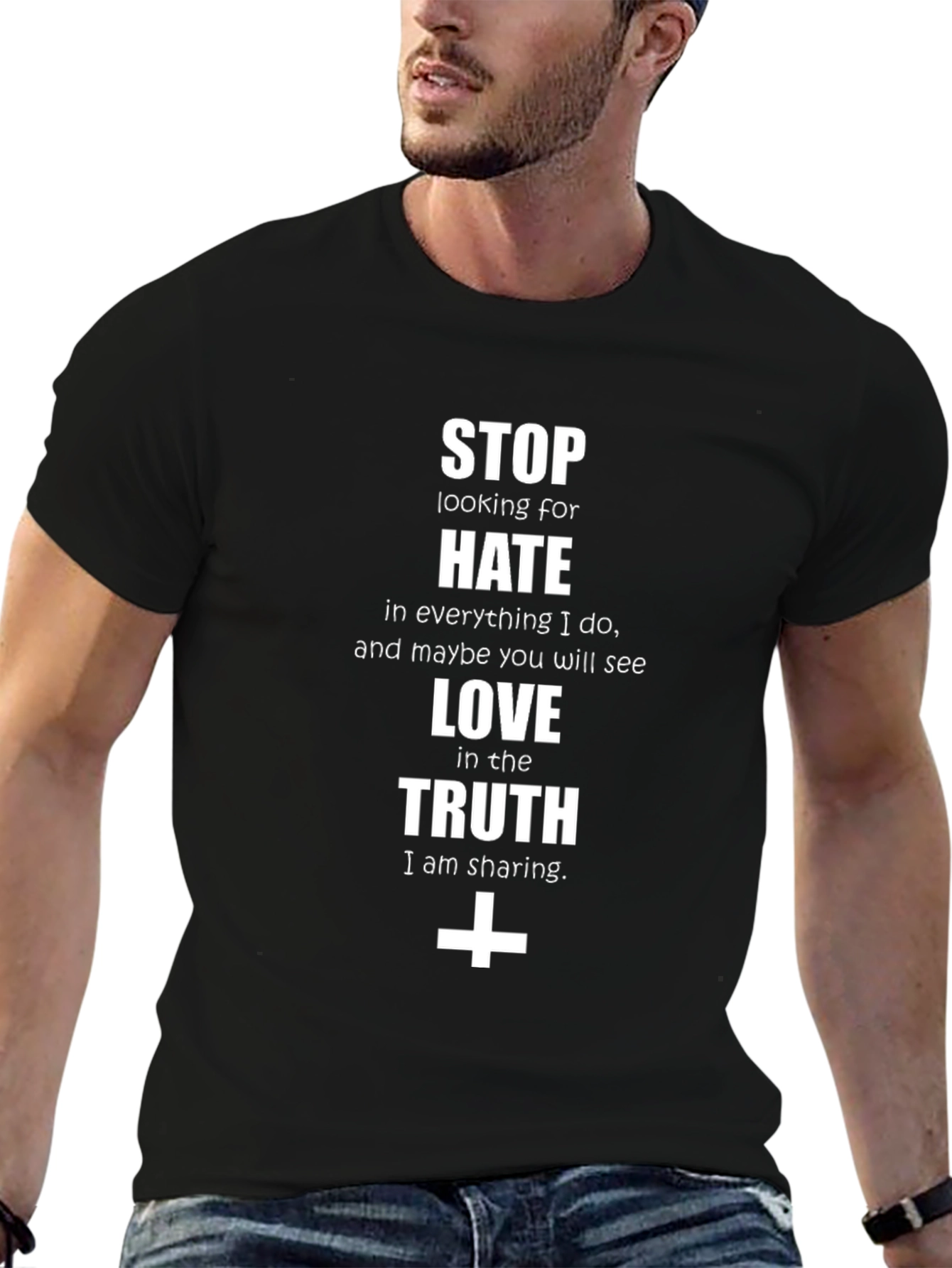 Stop the Hate Graphic Tee - Truth & Love Design