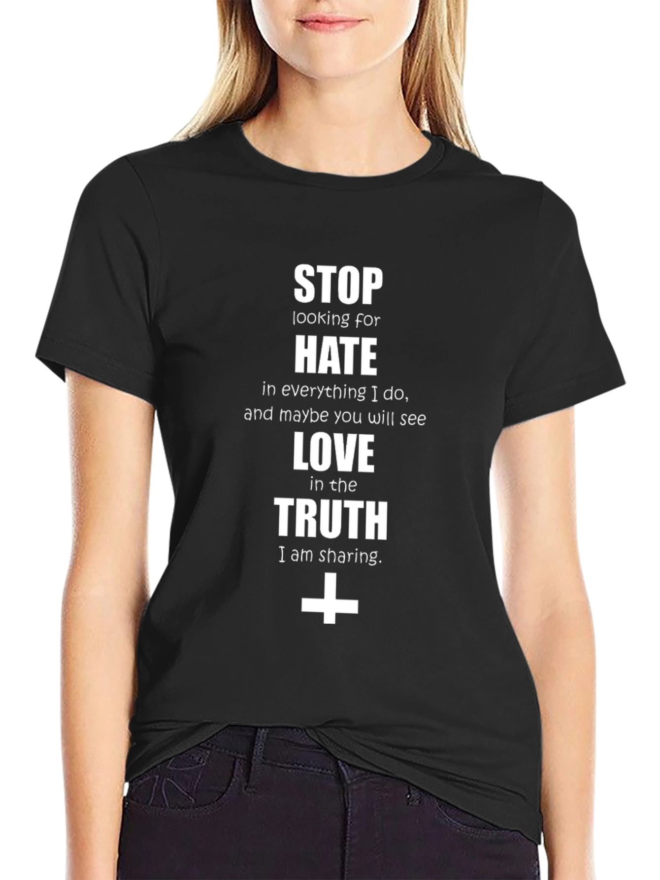 Stop the Hate Graphic Tee - Truth & Love Design