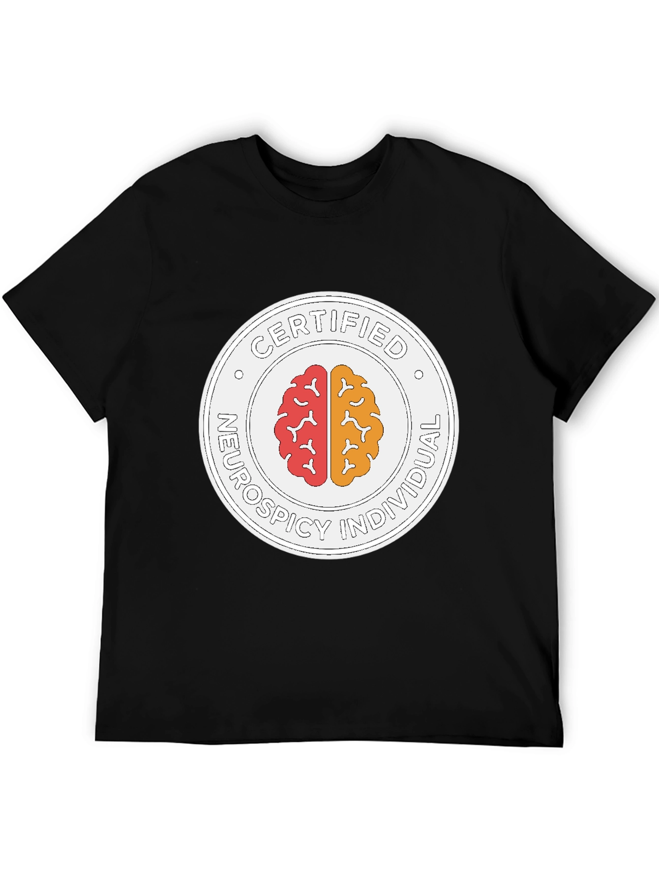 Certified Neurospicy Individual Black T-Shirt