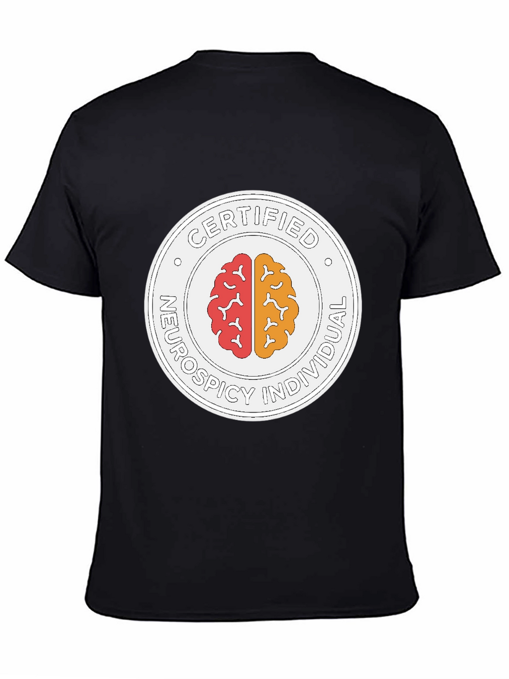 Certified Neurospicy Individual Black T-Shirt