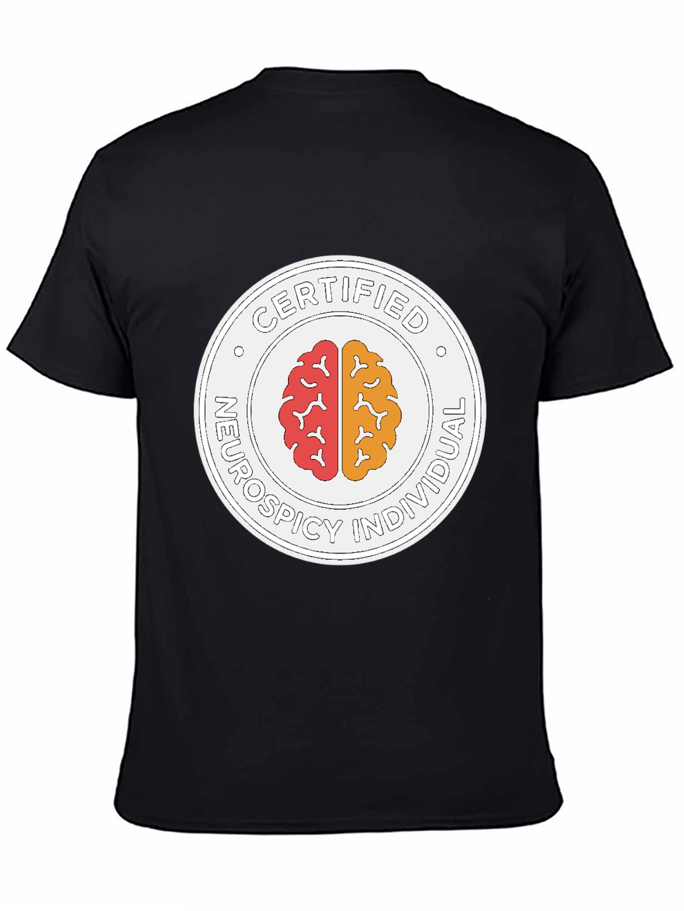 Certified Neurospicy Individual Black T-Shirt