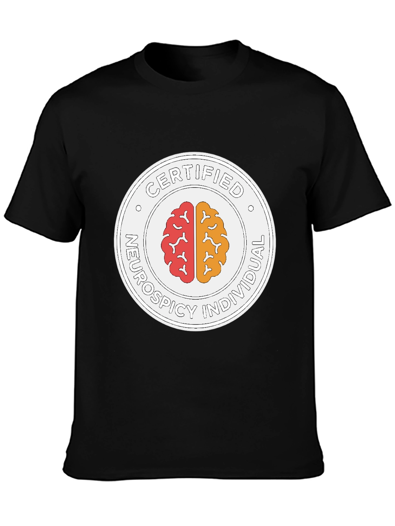 Certified Neurospicy Individual Black T-Shirt