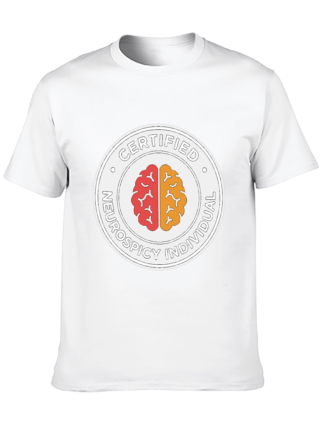 Certified Neurospicy Individual Black T-Shirt