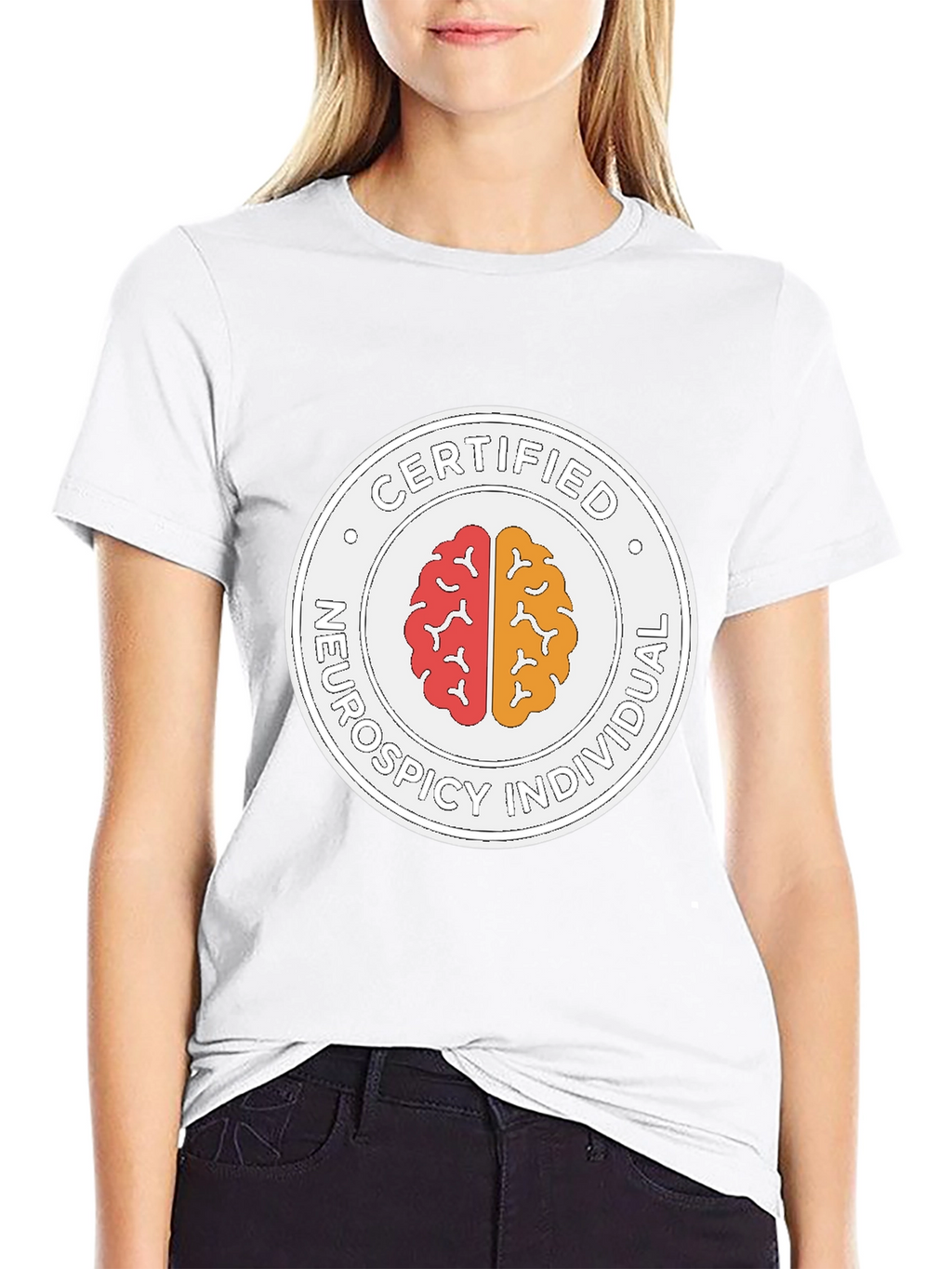 Certified Neurospicy Individual Black T-Shirt