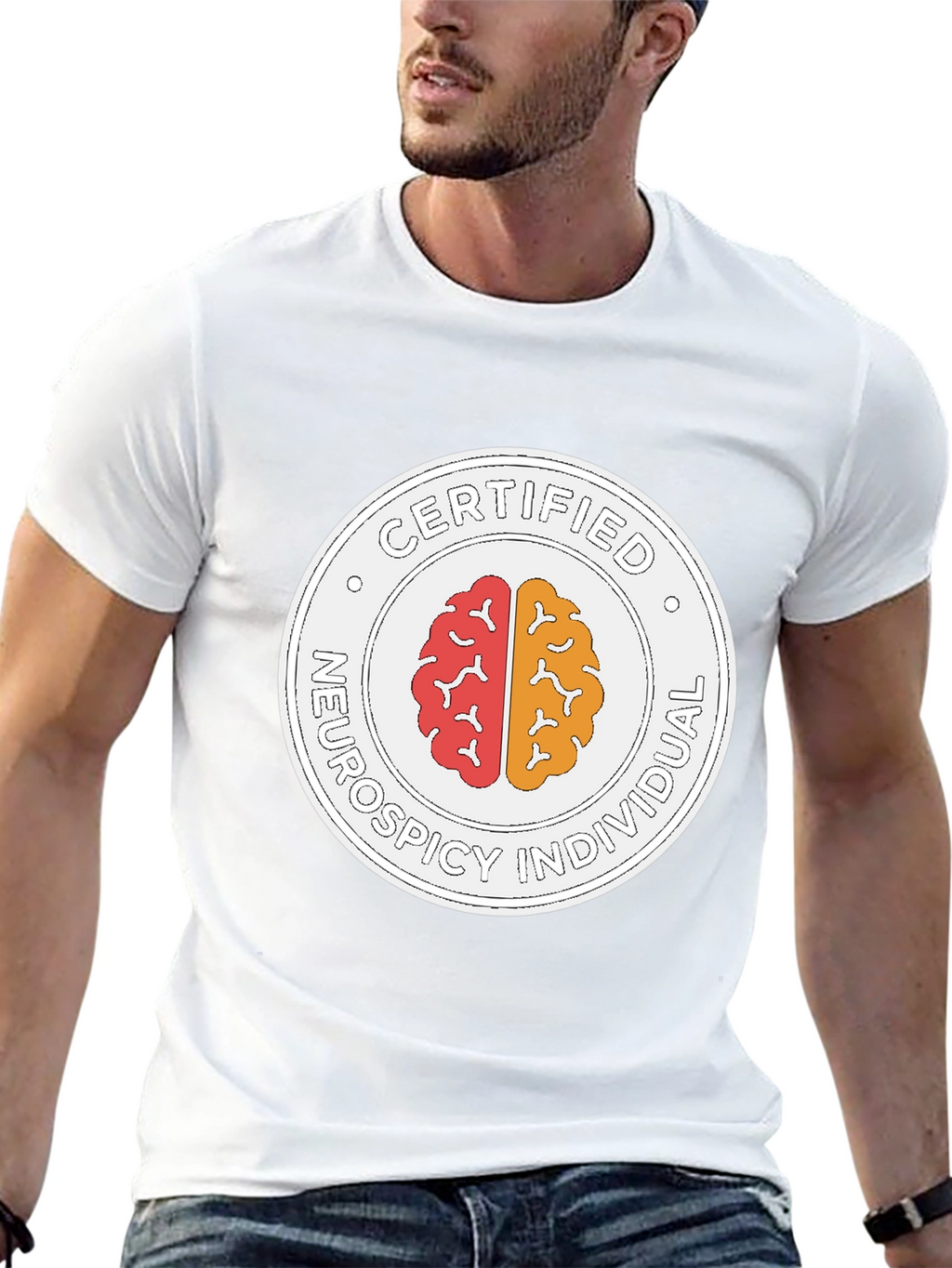 Certified Neurospicy Individual Black T-Shirt