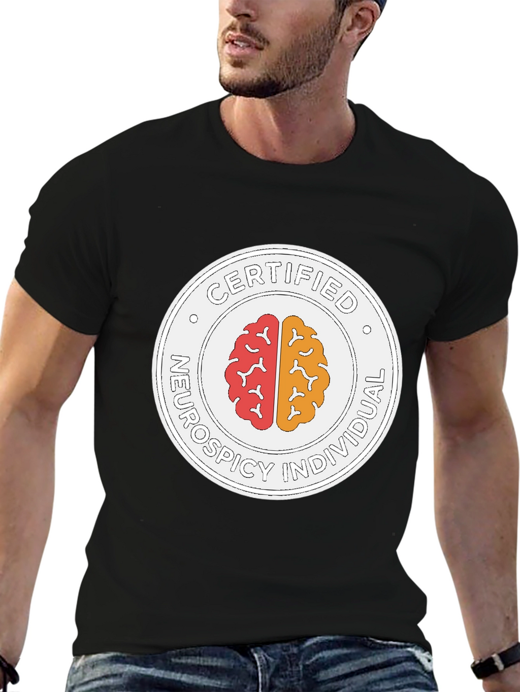 Certified Neurospicy Individual Black T-Shirt