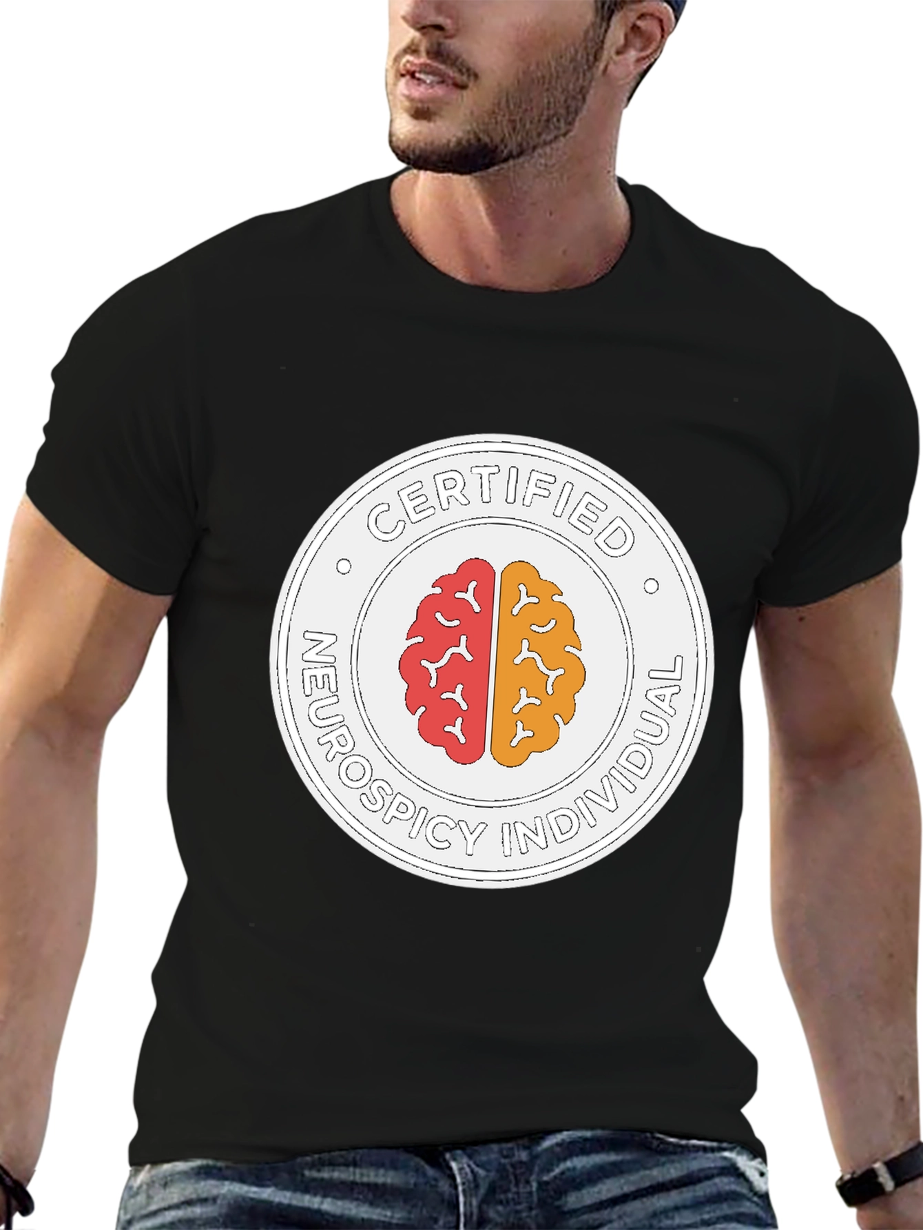 Certified Neurospicy Individual Black T-Shirt