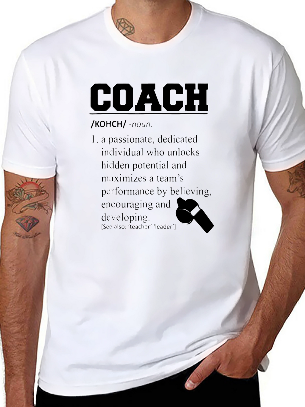 Coach Definition T-Shirt: Passionate Team Leader Tee