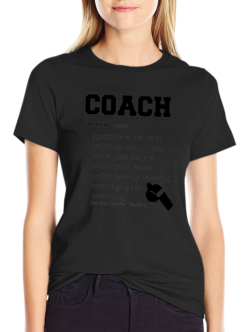 Coach Definition T-Shirt: Passionate Team Leader Tee