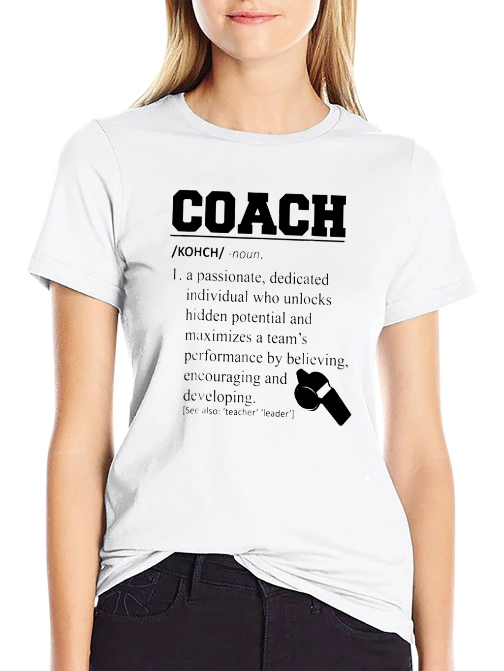 Coach Definition T-Shirt: Passionate Team Leader Tee