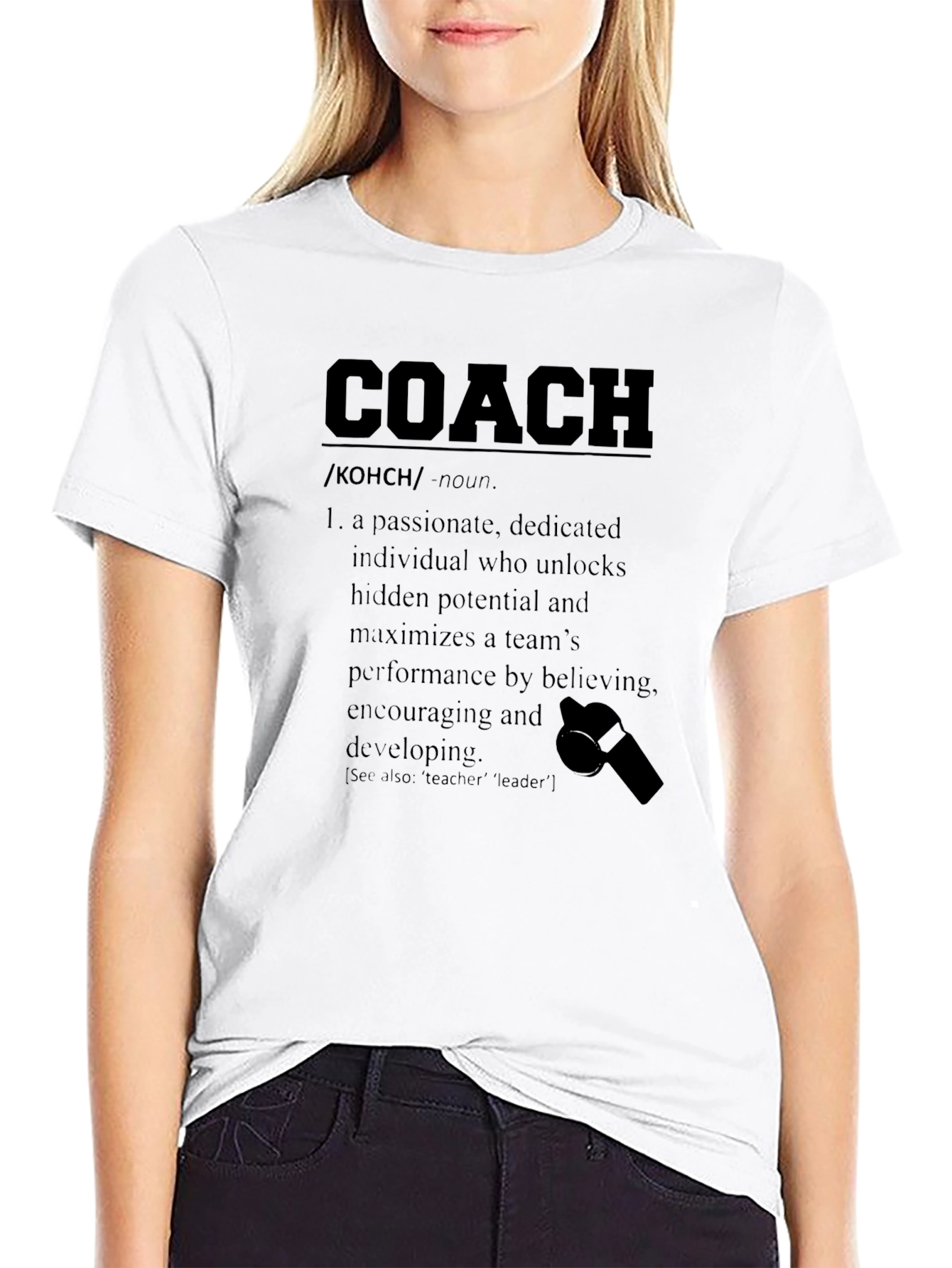 Coach Definition T-Shirt: Passionate Team Leader Tee