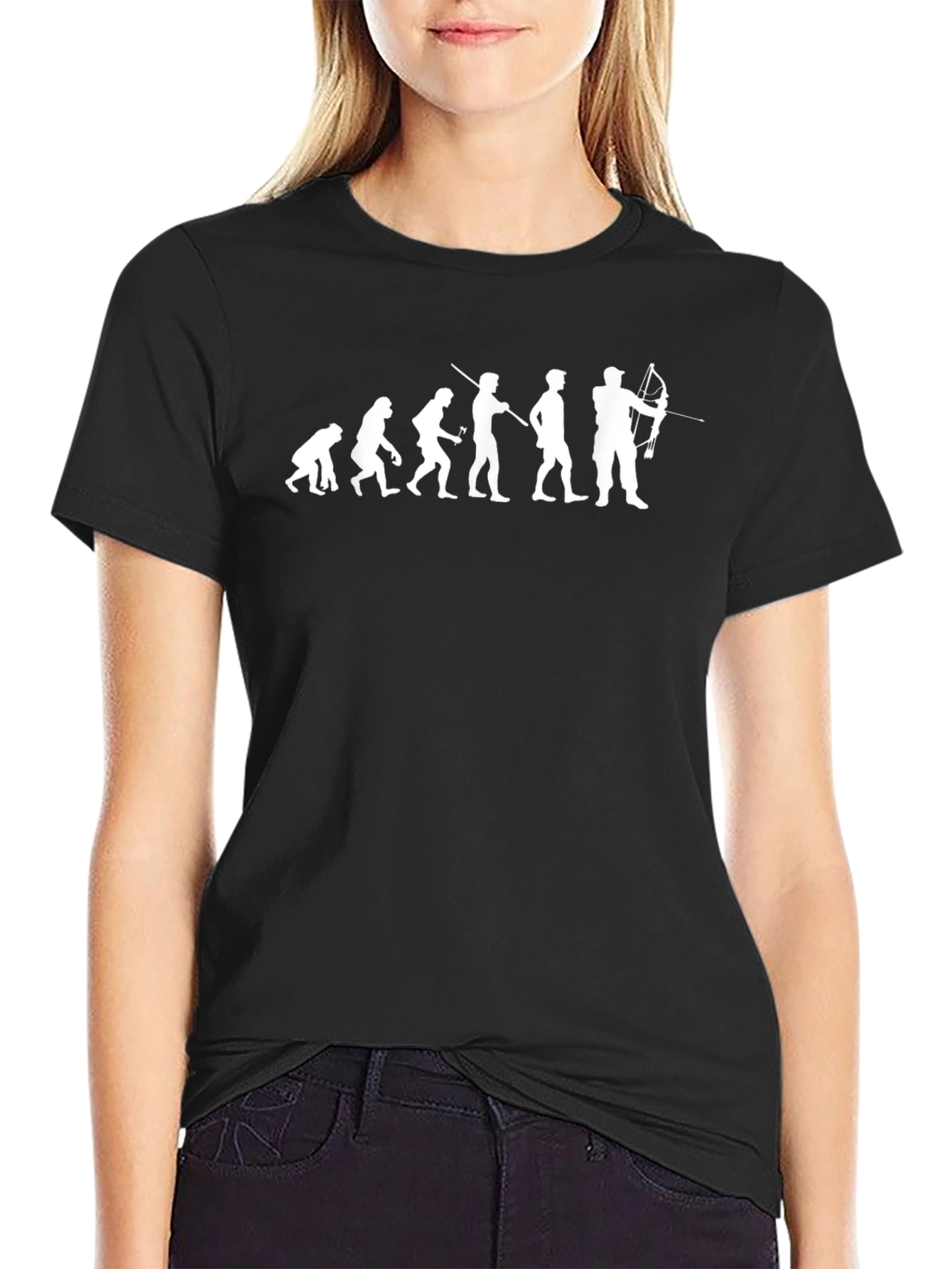 Archer Evolution T-Shirt - Black Cotton Tee