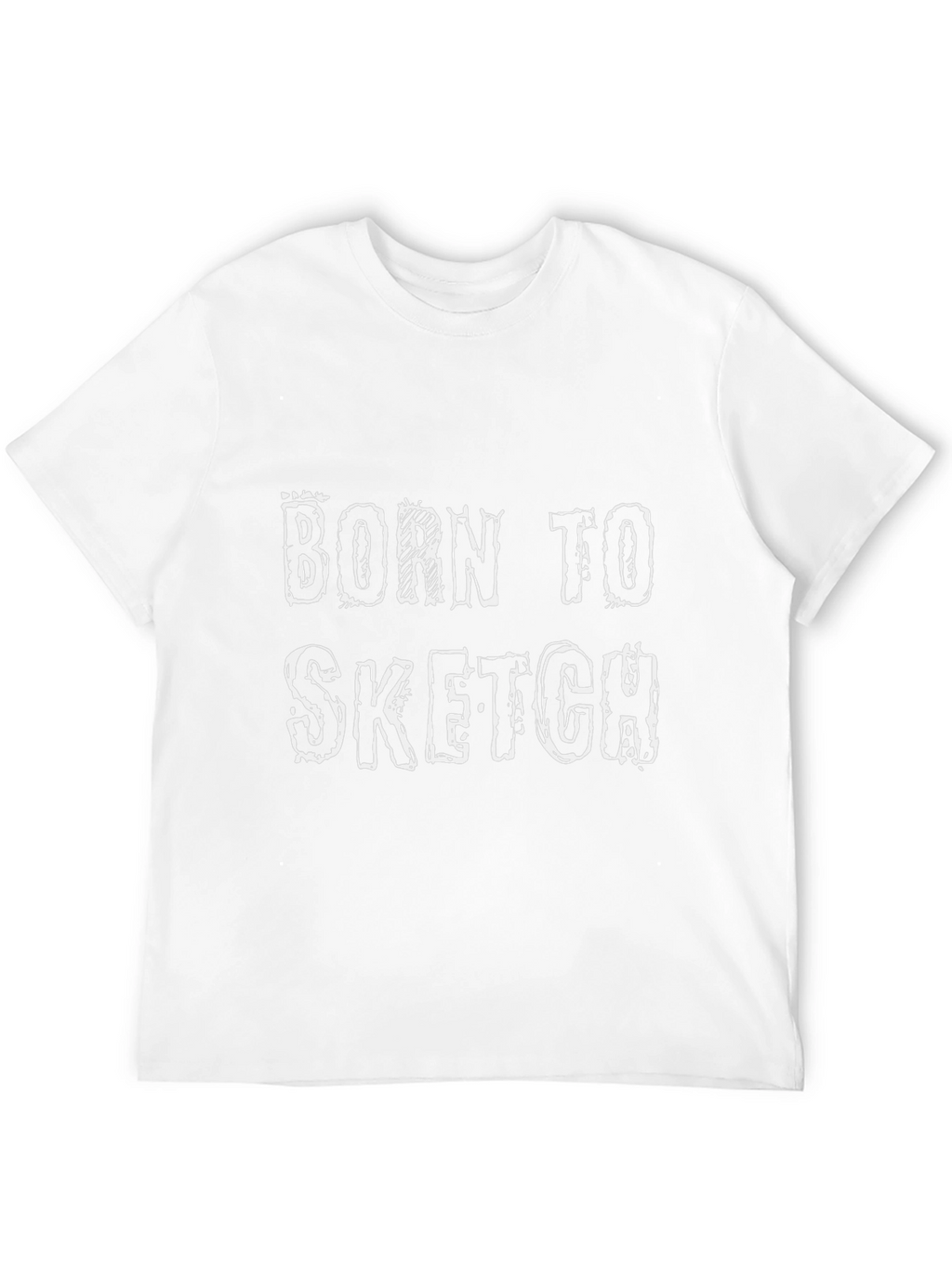 Born To Sketch Black Graphic T-Shirt
