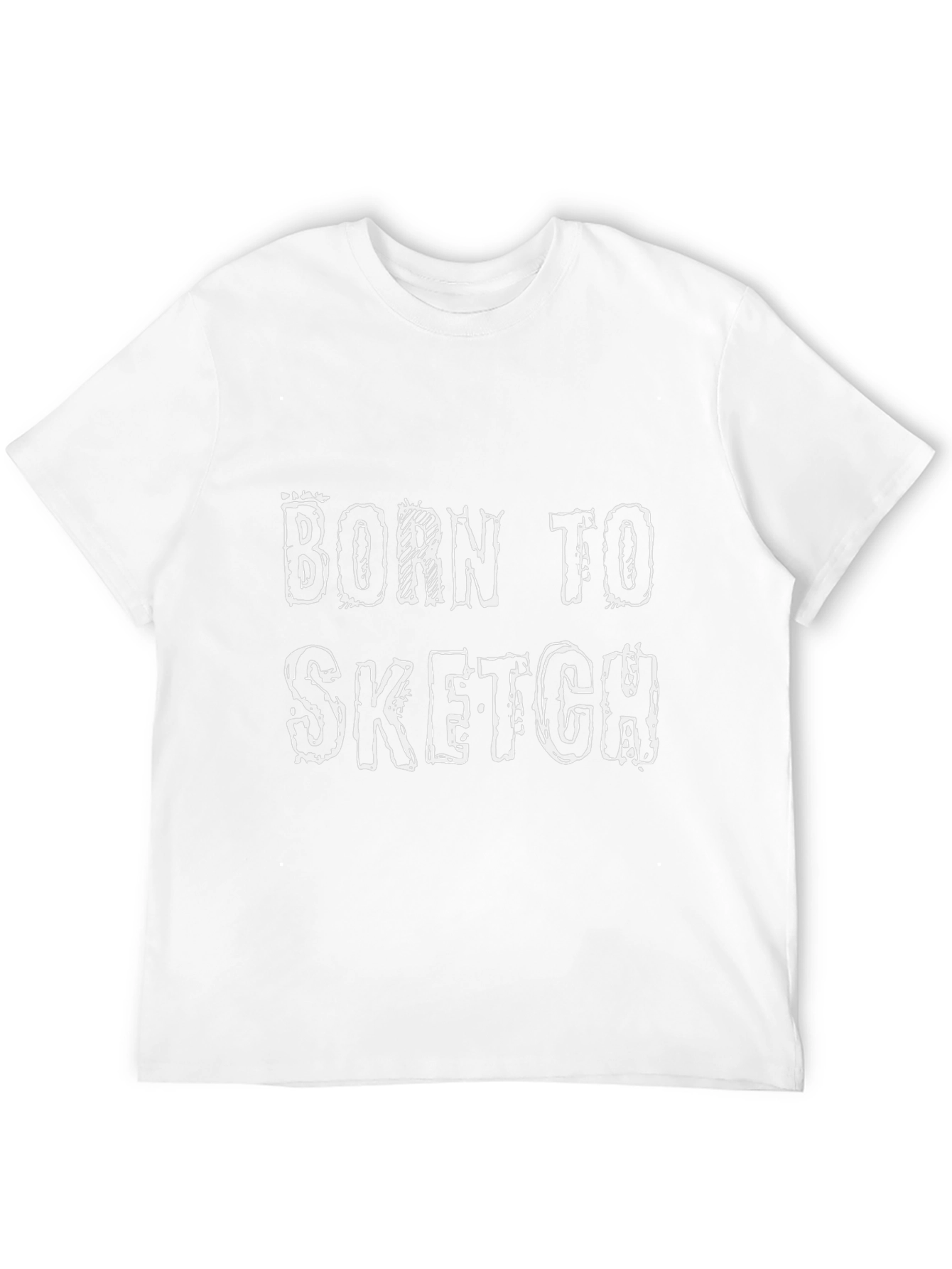 Born To Sketch Black Graphic T-Shirt