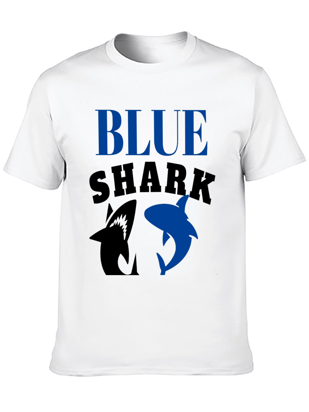 Blue Shark Graphic T-Shirt - Black
