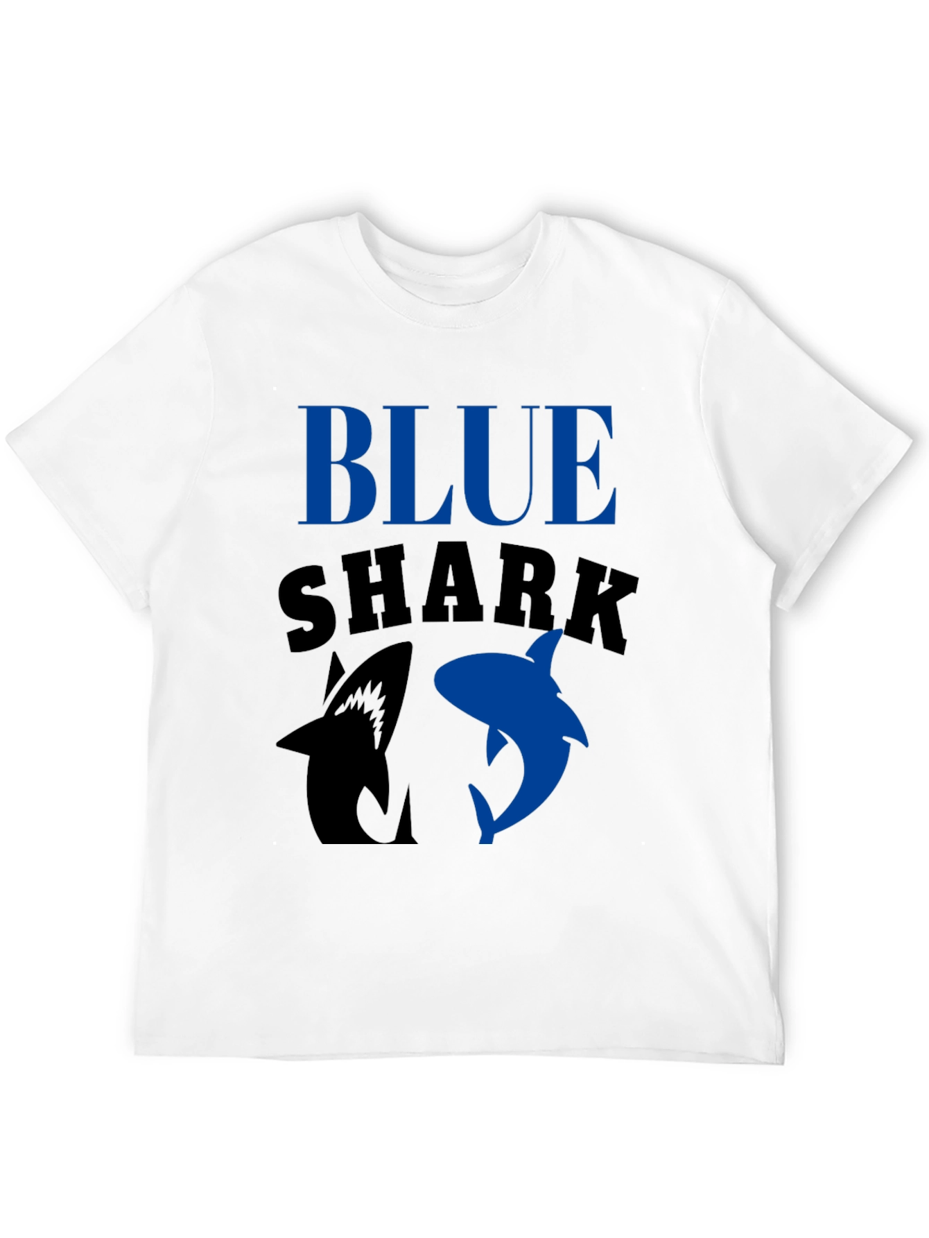 Blue Shark Graphic T-Shirt - Black